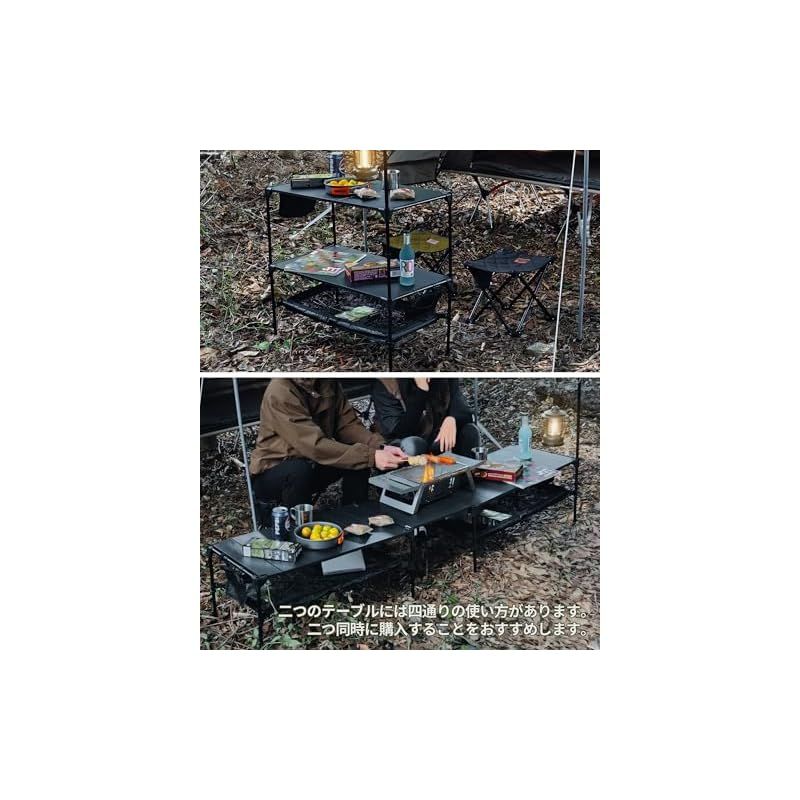 snow peak】テーブル棚板/ウッドテーブル/焚き火台用スタンドセット