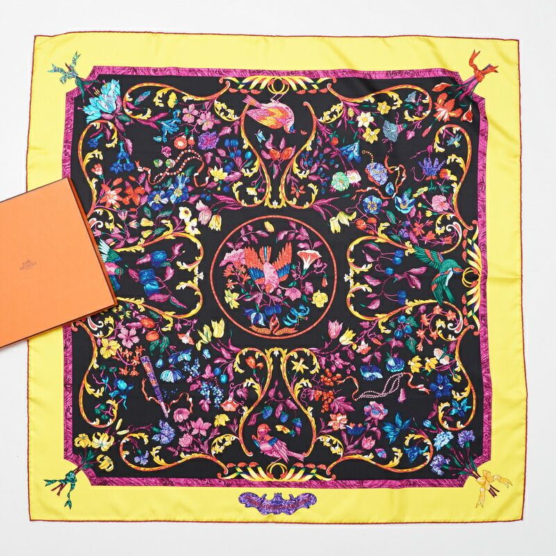 HERMES エルメス スカーフ カレ90 PIERRES d'ORIENT et d
