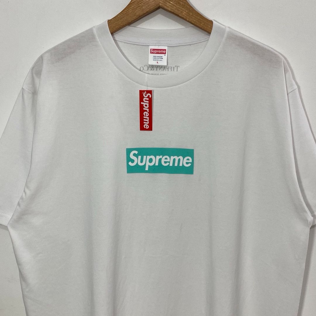 お得本物保証Supreme×Tiffany BOXロゴTシャツ トップス