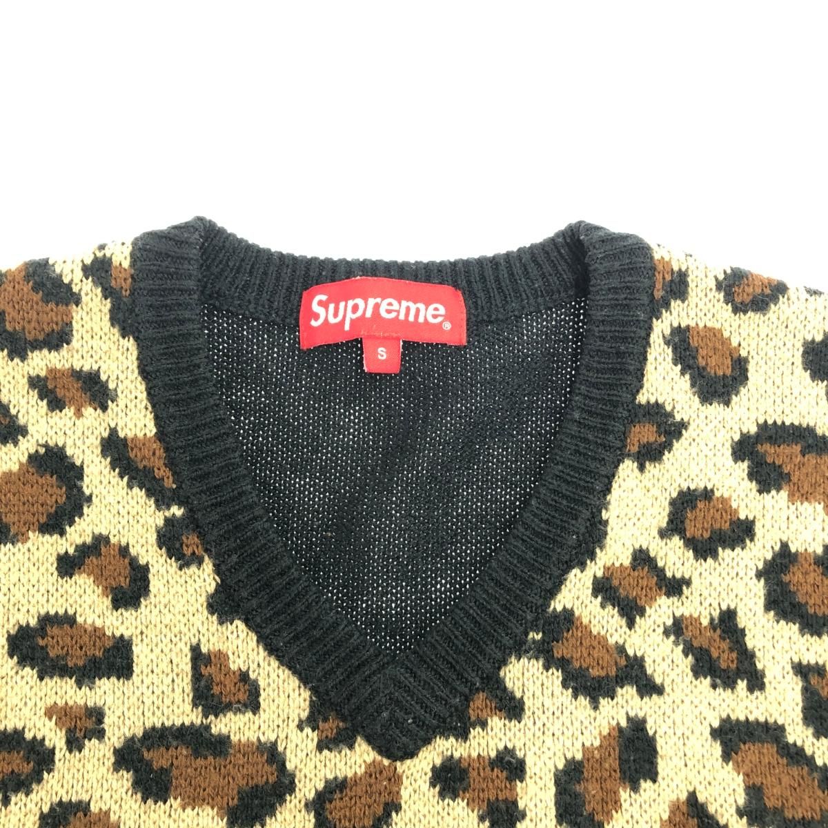 トップス Supreme Leopard Knit Vest Supreme Animal Print Sweater Vest - Brown Sweaters, Clothing