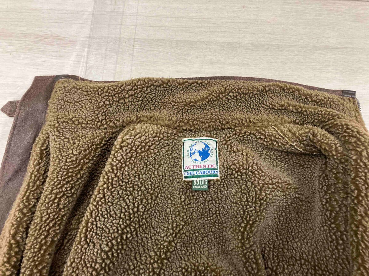 NIGEL CABOURN ナイジェル ケーボン 裏ボアレザージャケット ブラウン