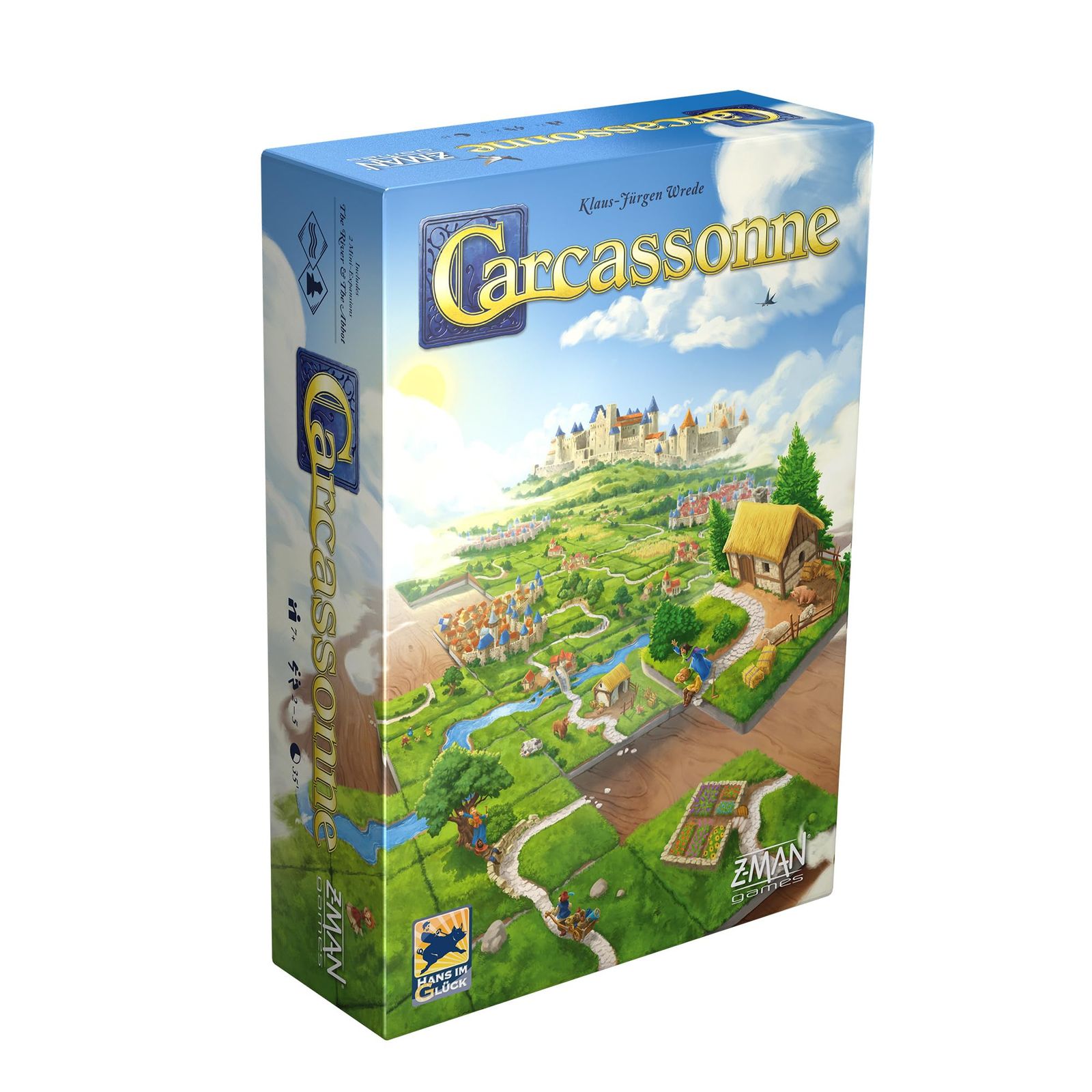 Carcassonne ボードゲーム (ベースゲーム) | ファミリーボードゲーム | 大人と家族のためのボードゲーム | 戦略ボードゲーム | 中世アドベンチャーボードゲーム | 対象年齢7歳以上 | 2~5人用 | [標