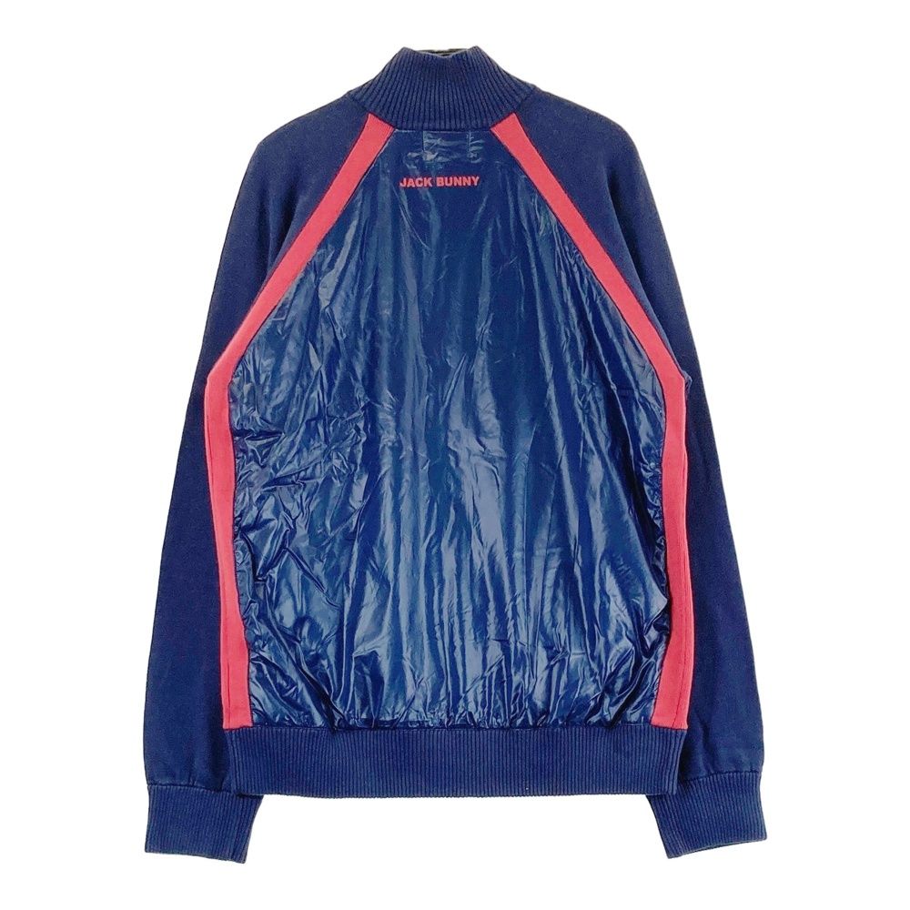 サイズ 5 JACK BUNNY ジャックバニー 中綿切替 ニット ジップジャケット ネイビー系 240101493354 ゴルフウェア メンズ ストスト