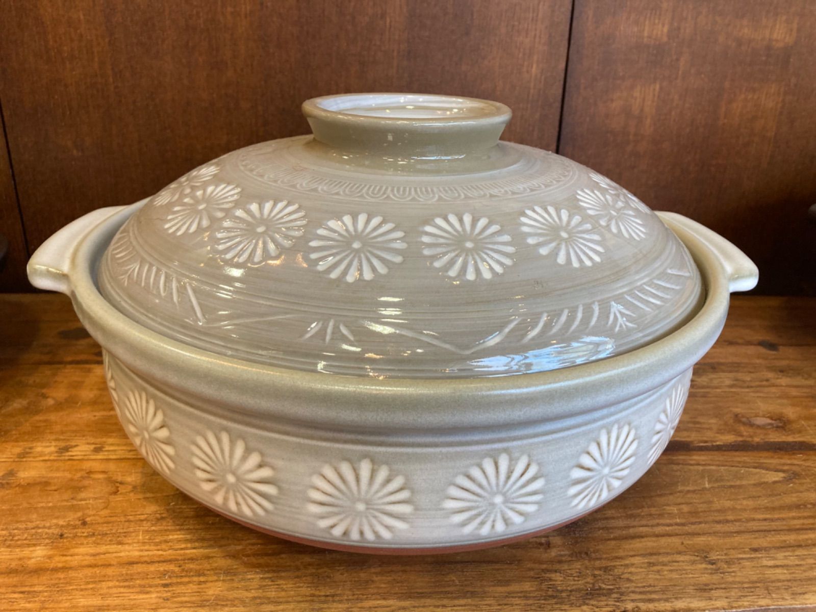 ヤマ庄陶器 土鍋 10号 四方縁 鍋 グリーン 3000ml 5~6人用 Hang out 信焼 日本製 HG-S10g ヤマ庄陶器 土鍋 10号 四方縁 鍋 グリーン 3000ml 5~6人用