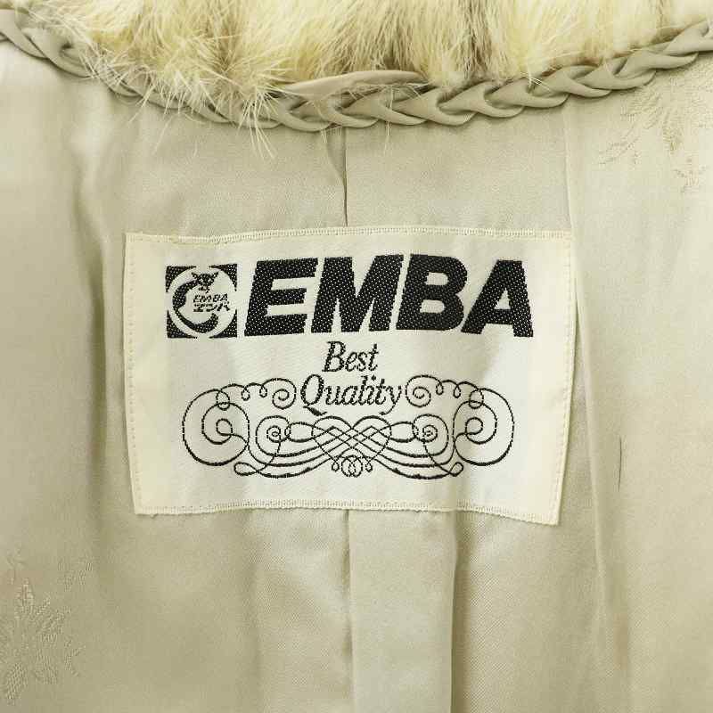 ◇EMBA エンバ ミンクファー 毛皮 デザインボタン コート 11