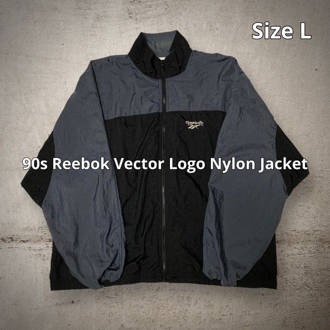 90s Reebok Vector Logo Nylon Jacket リーボック ナイロンジャケット ...