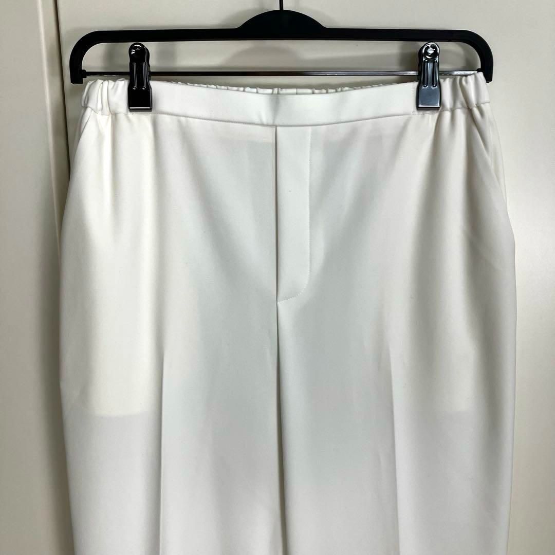 Conte（コンテ） スリットテーパードパンツ サイズ：38 ホワイト  