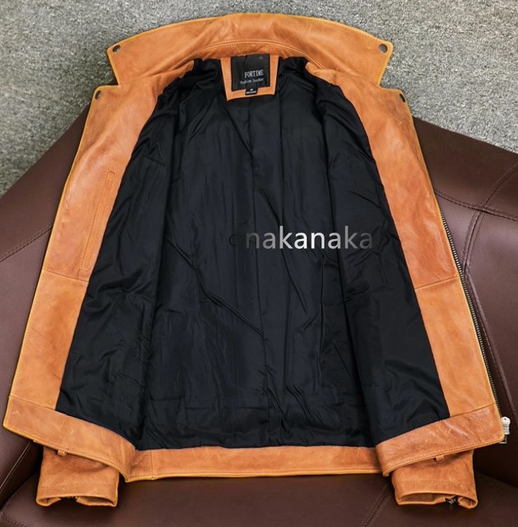 美品☆カウハイド 牛革 レザージャケット ライダース バイク