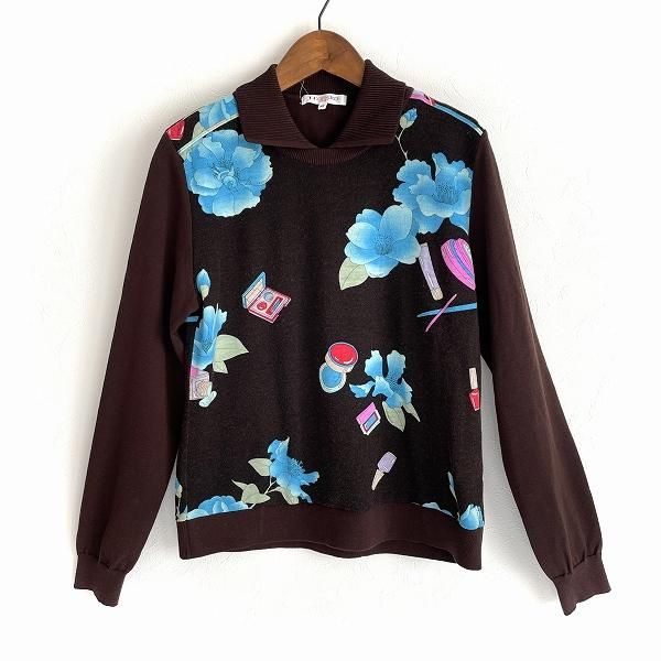 wnc レオナールスポーツ LEONARD SPORT ニット・セーター 40 茶 水色