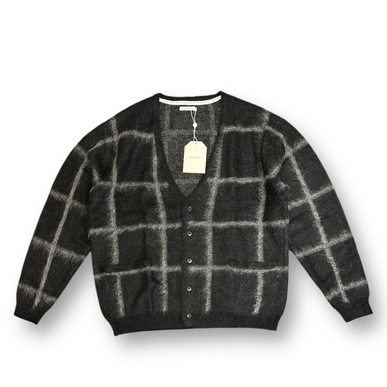 定価39600円 新品 UNIVERSAL PRODUCTS JACQUARD CHECK CARDIGAN 