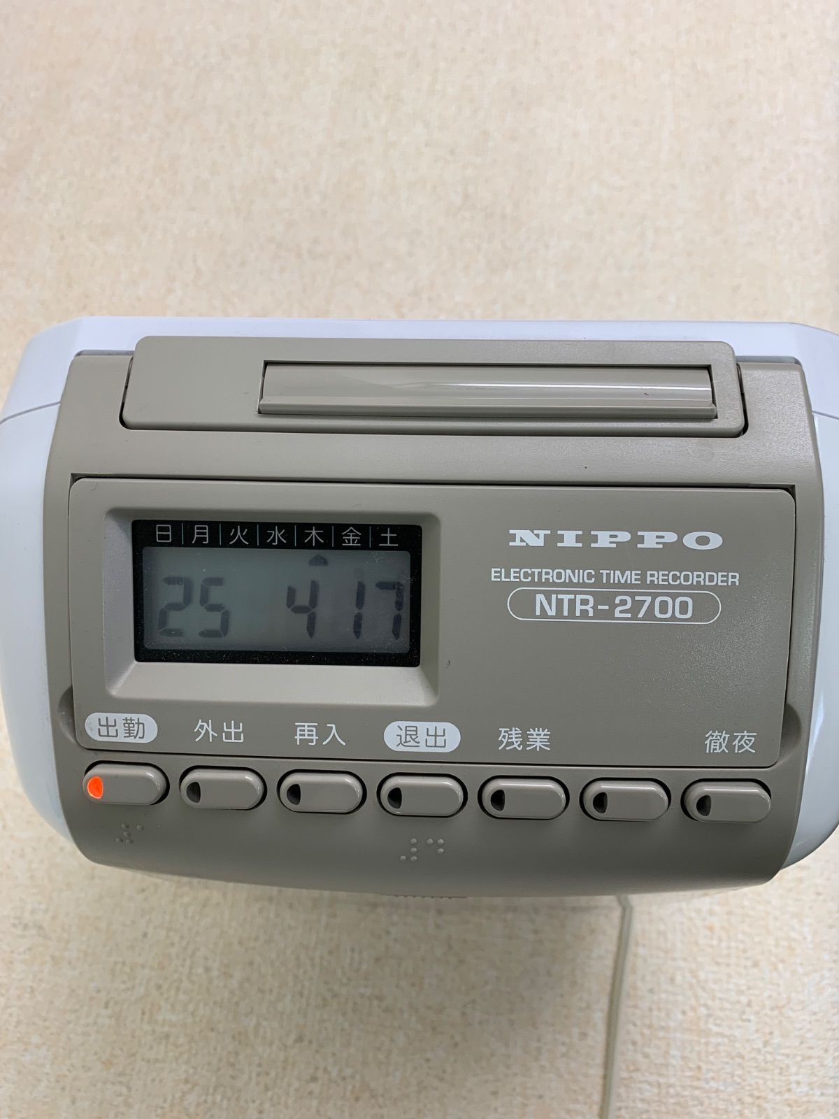 中古 NIPPO タイムレコーダー NTR-2700 ニッポー 電子タイムレコーダー