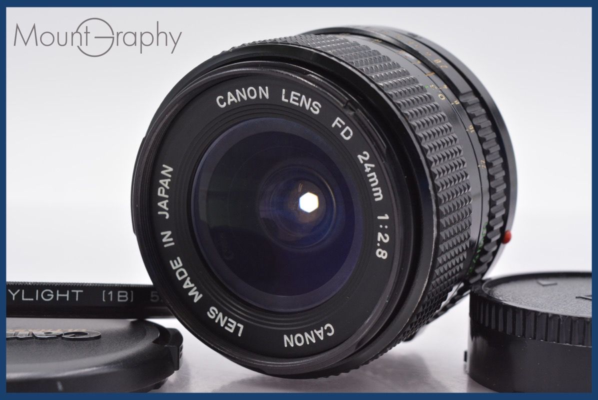 ☆良品☆ キヤノン Canon NEW FD 24mm F2.8 前後キャップ&レンズ