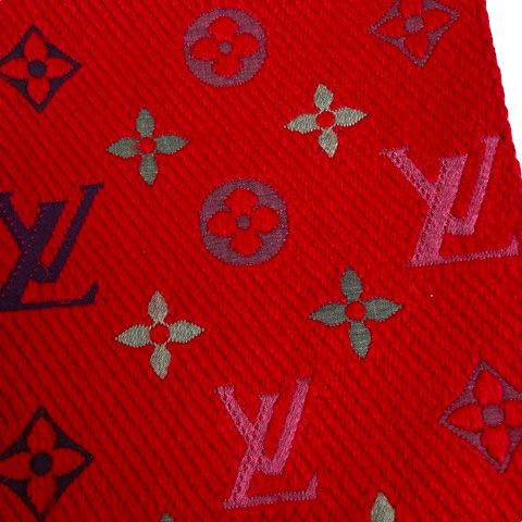 ルイヴィトン LOUIS VUITTON 413287 マフラー エシャルプ ロゴ