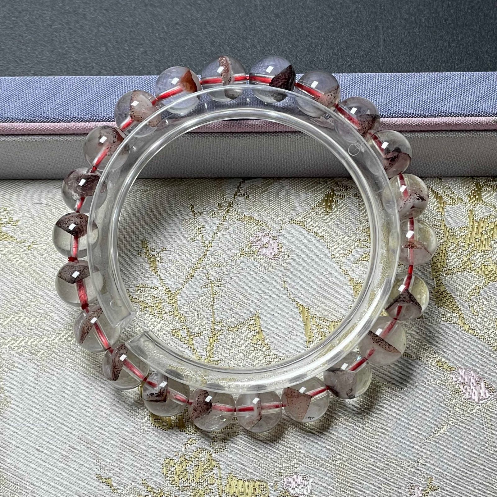 上級 EU製 ☆金字塔レッドファントム☆パワーストーン