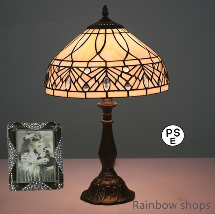 注目モデル ステンドランプ 卓上スタンドライト アンティーク 花柄 レトロな雰囲気がおしゃれ ティファニー技法