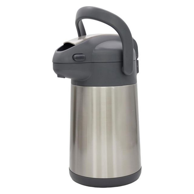 70 の力で注げる オルゴ ポット ステンレスエアーポット 2.2L 軽量 かる押しポット 保温保冷対応 レバー式 給湯 保温 卓上魔法瓶 丸洗いOK お年寄りにも使いやすい