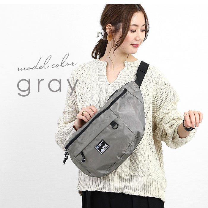 古い物語みたいな世界✝️襤褸ボディバッグ✝️ ☆ グレー ☆ SCANDINAVIAN FOREST アクティブビッグボディバッグ