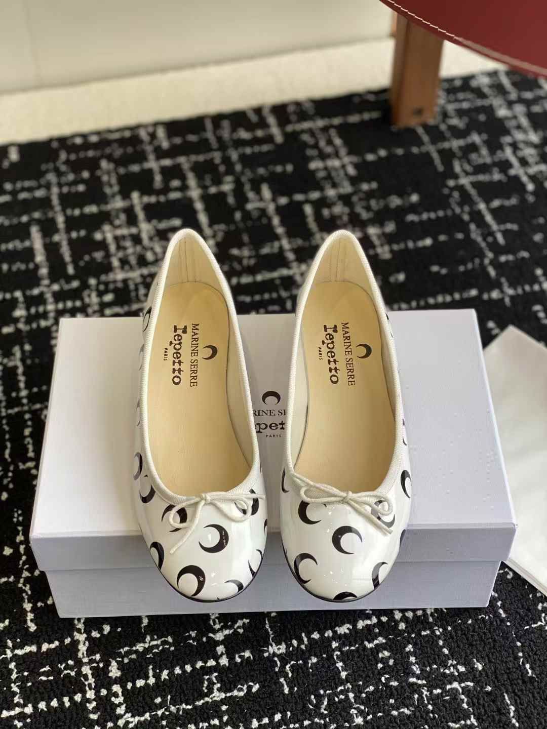 Marine serre x Repetto Camille バレエシューズ