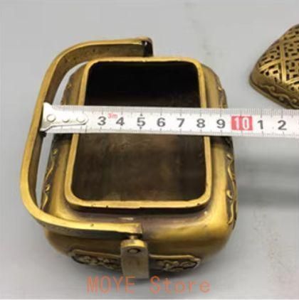 銅器 浮彫騰竜提梁暖手炉 香炉 香具 装飾品 工芸品 置物 銅器 浮彫騰竜提梁暖手炉 香炉 香具 装飾品 工芸品 置物 - メルカリ