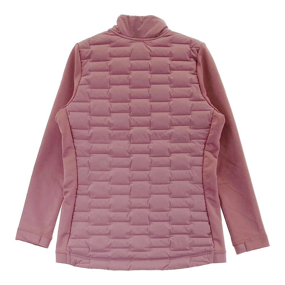 サイズ S ADIDAS GOLF アディダスゴルフ TS489 ダウン切替 ジップジャケット ブラウン系 240101390691 ゴルフウェア レディース ストスト