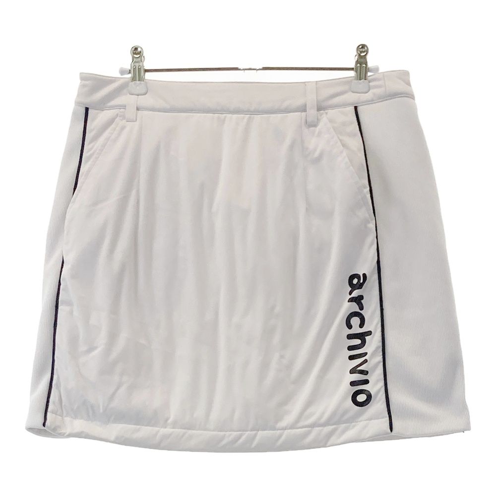 サイズ 40 ARCHIVIO アルチビオ 中綿スカート ホワイト系 240101386391 ゴルフウェア レディース ストスト