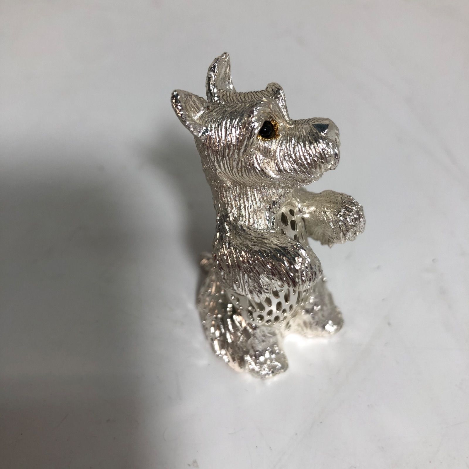 CHRISTOFLE クリストフル犬スコティッシュテリア銀製置物