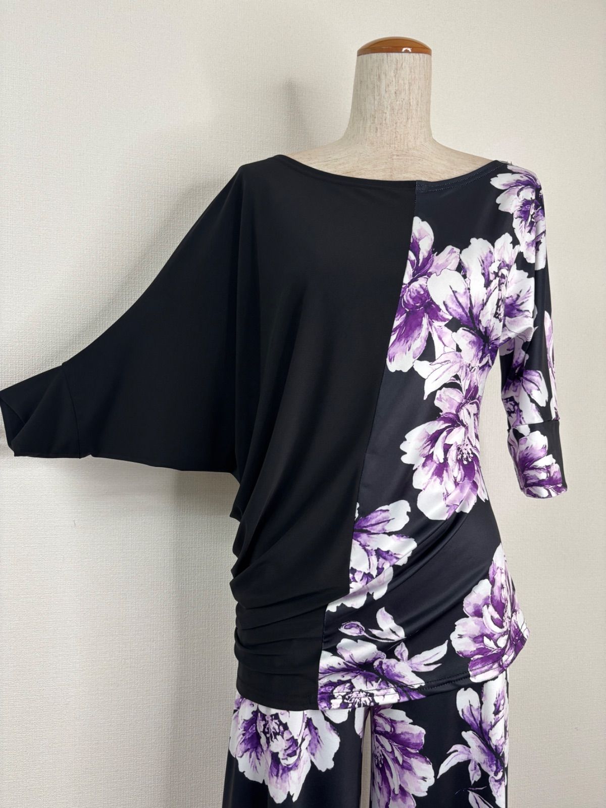 裾スリットフ パンツ