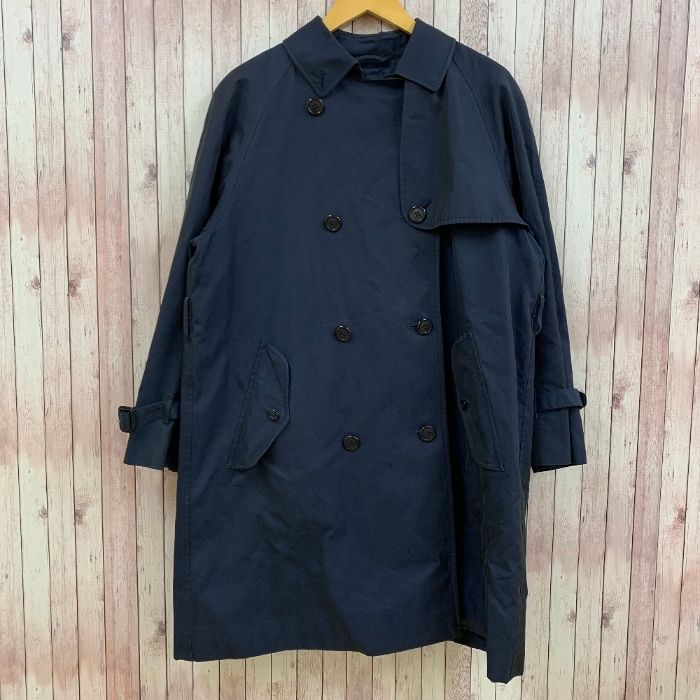 バーバリー ステンカラーコート 紺色 （BURBERRYのステンカラー