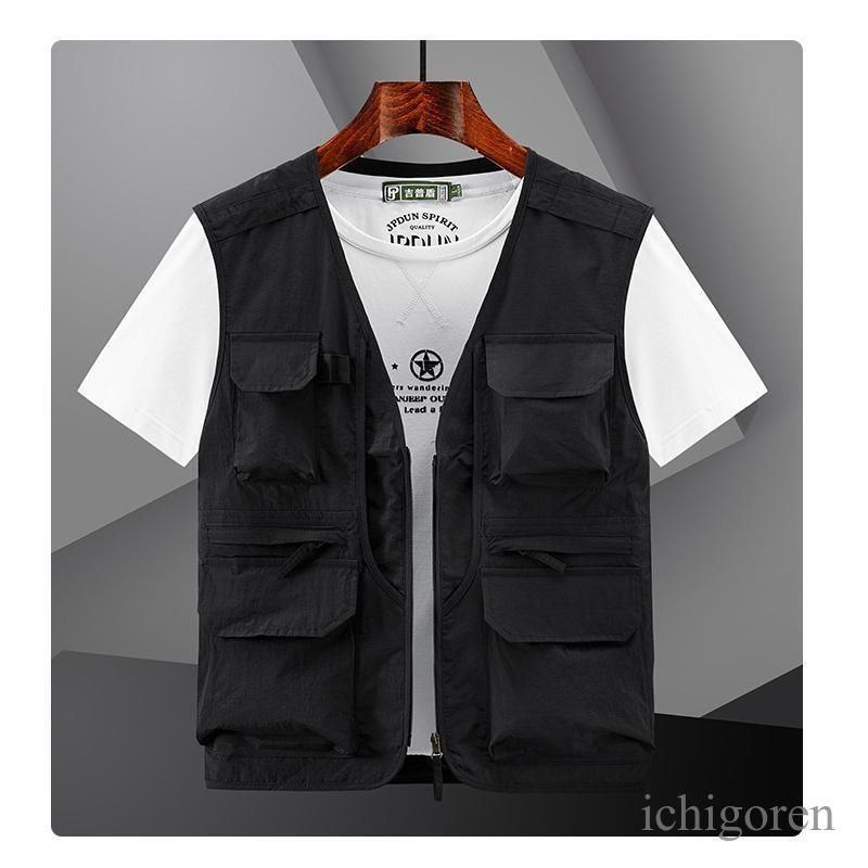 ベスト メンズ 春夏 メッシュベスト アウトドア 大きいサイズ