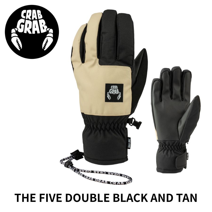 Crab Grab クラブグラブ FIVE GLOVE ファイブグローブ 25 26 スノーボード グローブ 5本指 ミトン 防水 保温 メンズ レディース