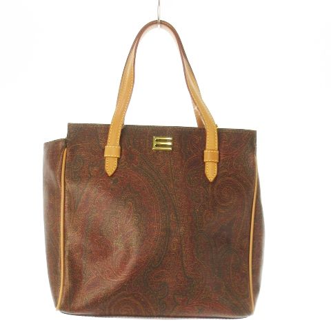 エトロ ETRO ハンドバッグ 2way ショルダーバッグ PVC レザー