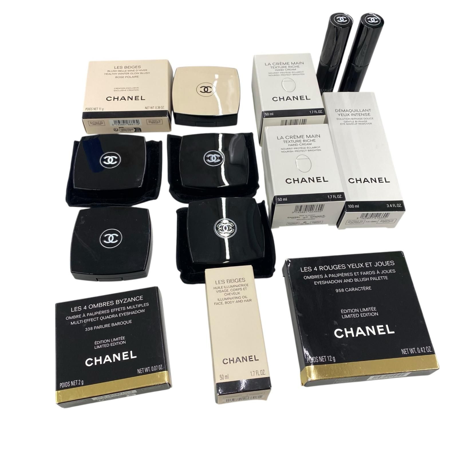 186005 CHANEL シャネル ハンドクリーム アイシャドウ スキンケア コスメなど 14点まとめ売り