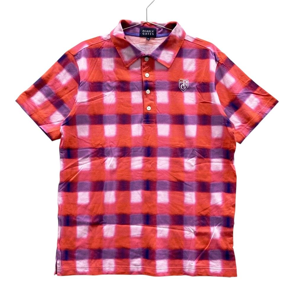 サイズ：5 PEARLY GATES パーリーゲイツ 半袖ポロシャツ チェック柄