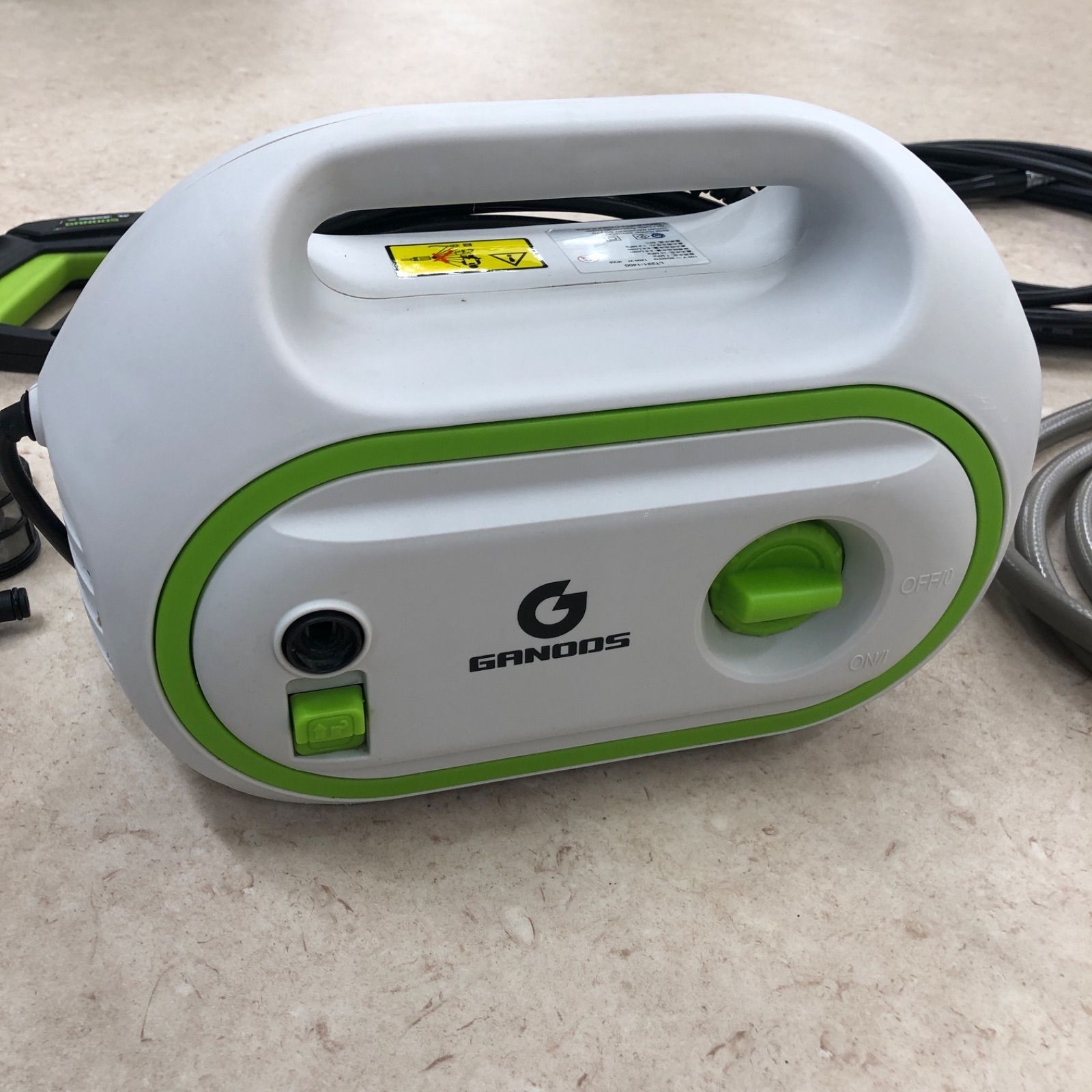 通電確認済】高圧洗浄機/GANODS/最大吐出圧力10MPa/8mホース 通電確認済】高圧洗浄機/GANODS/最大吐出圧力10MPa/8mホース