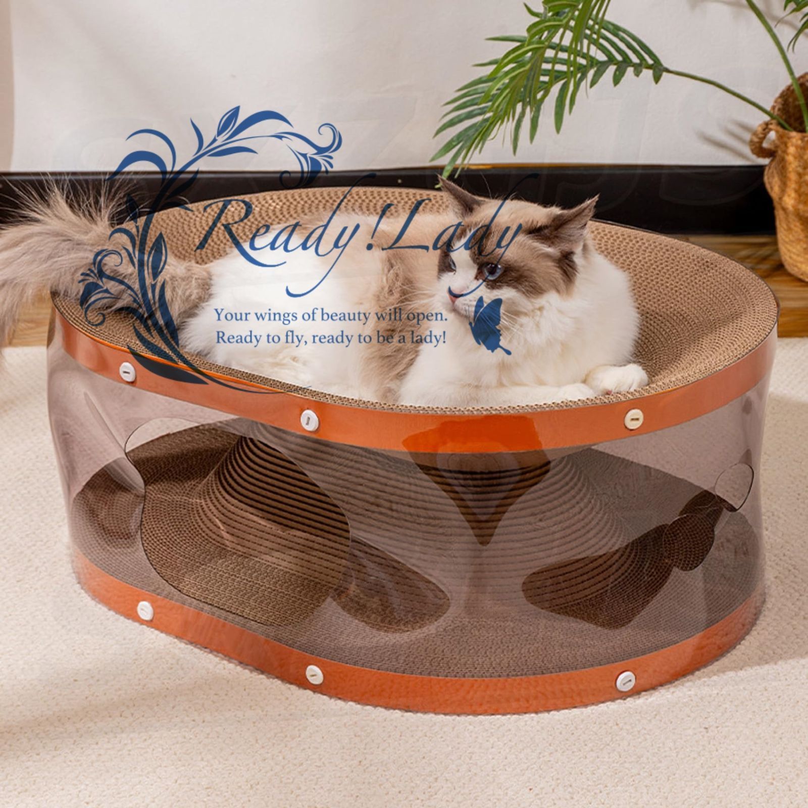 猫 爪研ぎ 猫ベッド 双層 つめとぎ ダンボールハウス 爪研ぎハウス