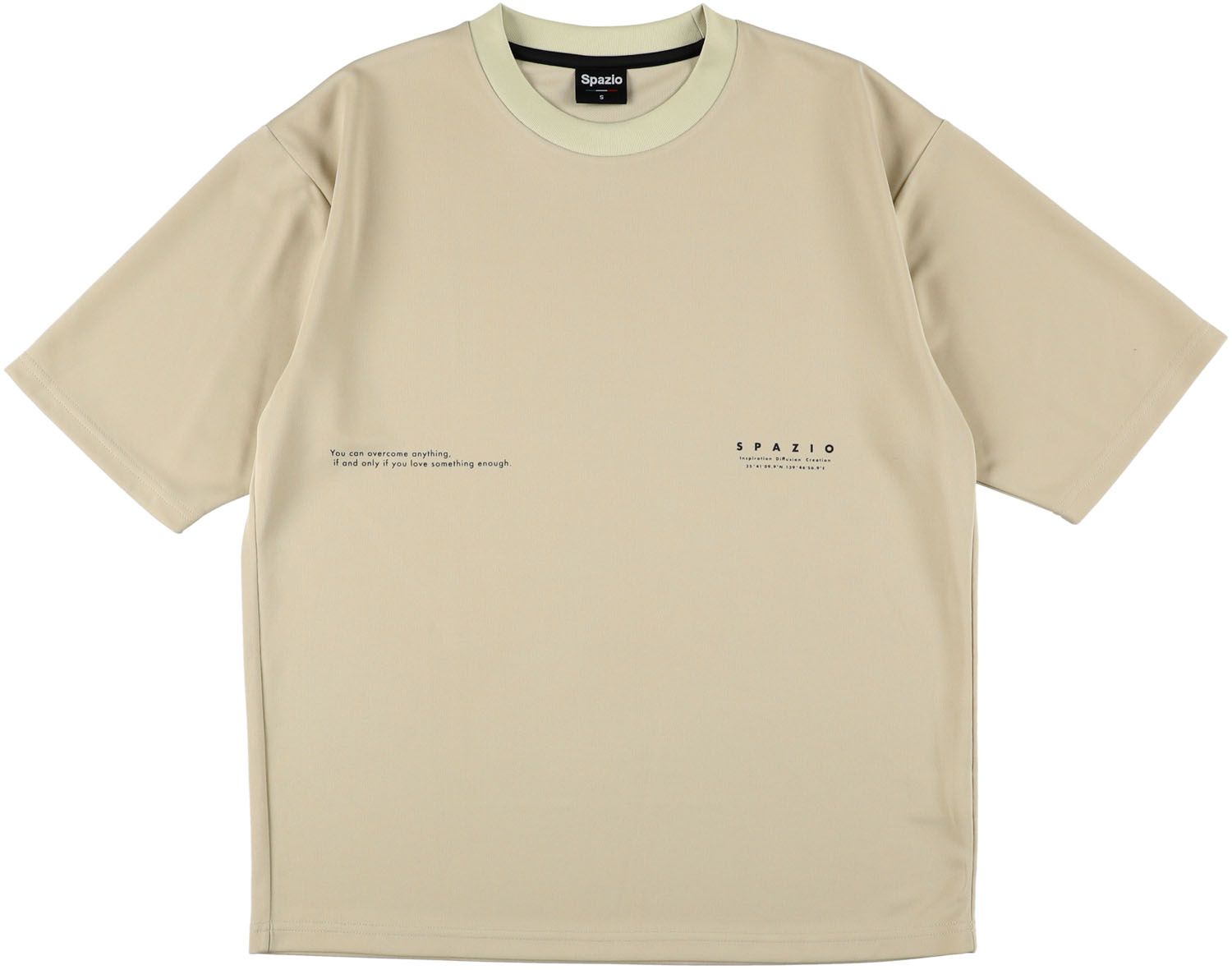 新品，セール スパッツィオ Spazio フットサル Jr.オーバーサイズプラシャツ  GE0981 09 グレージュ シャツ
