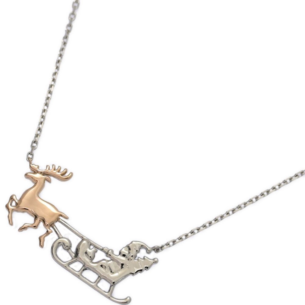 サンタクロース ネックレス･ペンダント|Pt900-Pt850-5.4g|プラチナ 翌日配送可 ♀ S レディース 593896