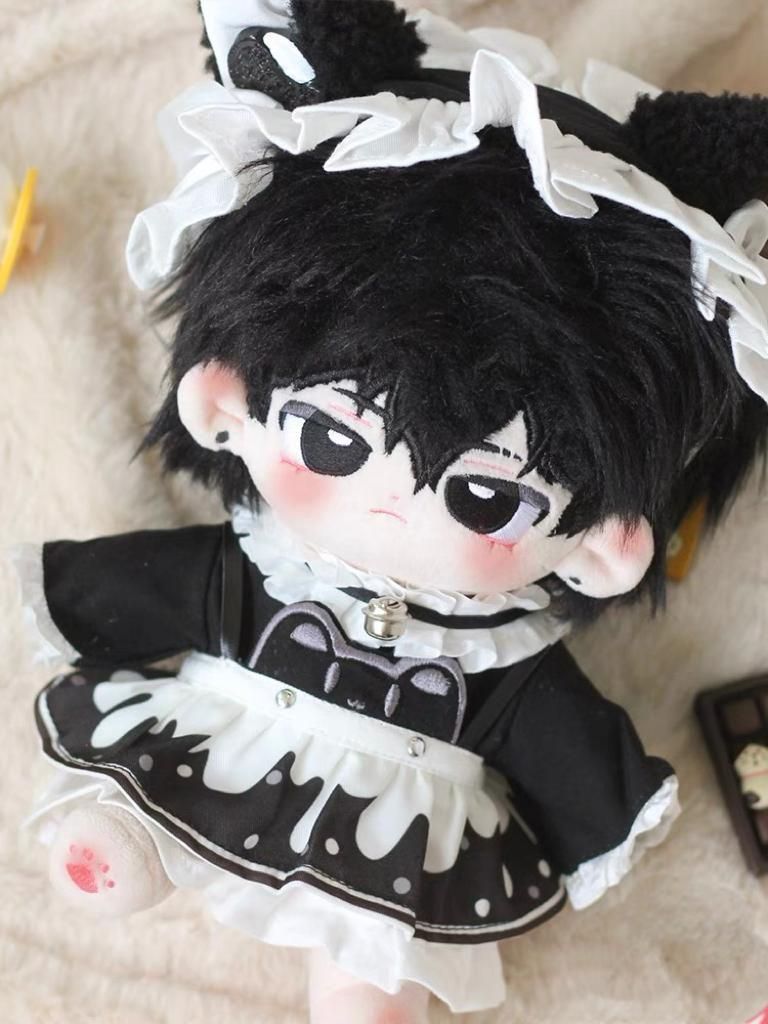 ぬいぐるみ服 着せ替え 20cm ぬい活 ヘアバンド メイド 推しぬい 綿 