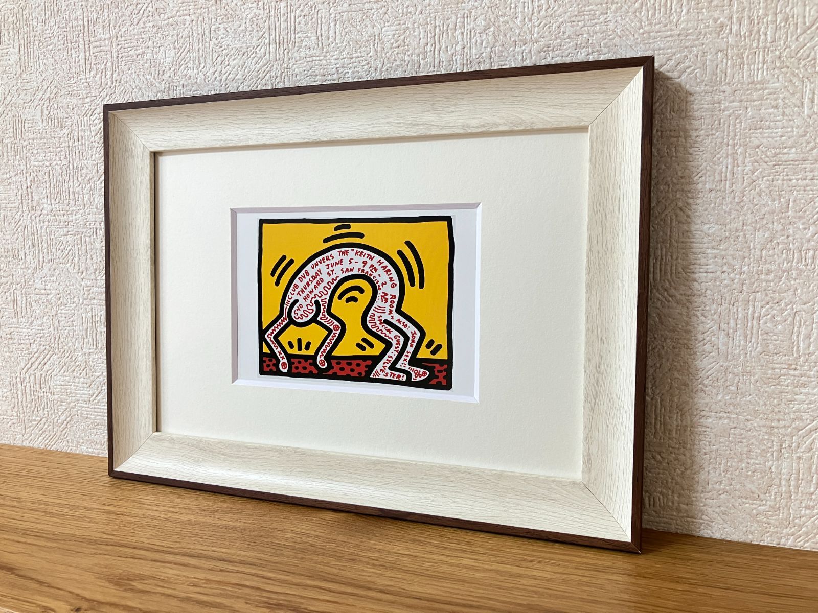 キースヘリング 立体アート額 レア 美術品・アンティーク
