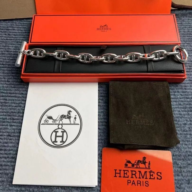 HERMES シェーヌダンクル ブレスレット GM１２コマ - メルカリ