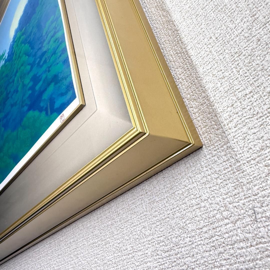 真作保証 東山魁夷 【月の出】 リトグラフ 美品 限定 280 1999年 希少