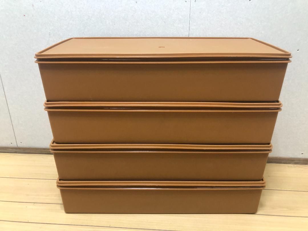 TUPPERWARE タッパーウェア　スーパーケース　ブラウン　75027-2- TUPPERWARE タッパーウェア スーパーケース ブラウン 75027-2-