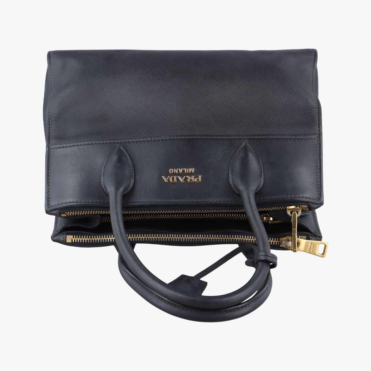 プラダPradaパラディグムブラックサフィアーノレザー1BA1037 3 DECORATOM_COM_BR