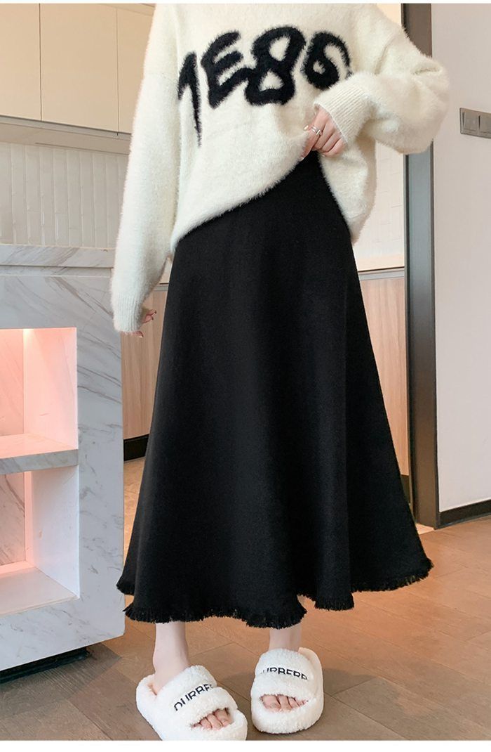  スカート レディース ロングスカート ボトムス ハイウエスト ロング丈 秋冬 レディーススカート Aライン エレガント 柔らかい 通勤 着痩せ 優雅 体型カバー 女性 大人 シンプル 着心地がいいxkmilyx 143 DZ 20 エプロン キッズファッション小物