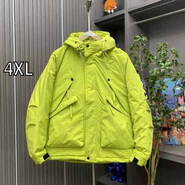 4XL 秋冬 コーデ メンズ 服 シンプル ファッション オシャレ 大人 かっこいい 大きいサイズ ストリート 紳士服 ソリッドカラー フード付き コットン コート キルティング ジャケット アウター 暖かい コットン ジャケット アウター