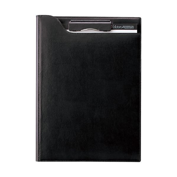 レイメイ藤井 zeitVektor クリップファイル A4 再生皮革製 ブラック ZVF654B