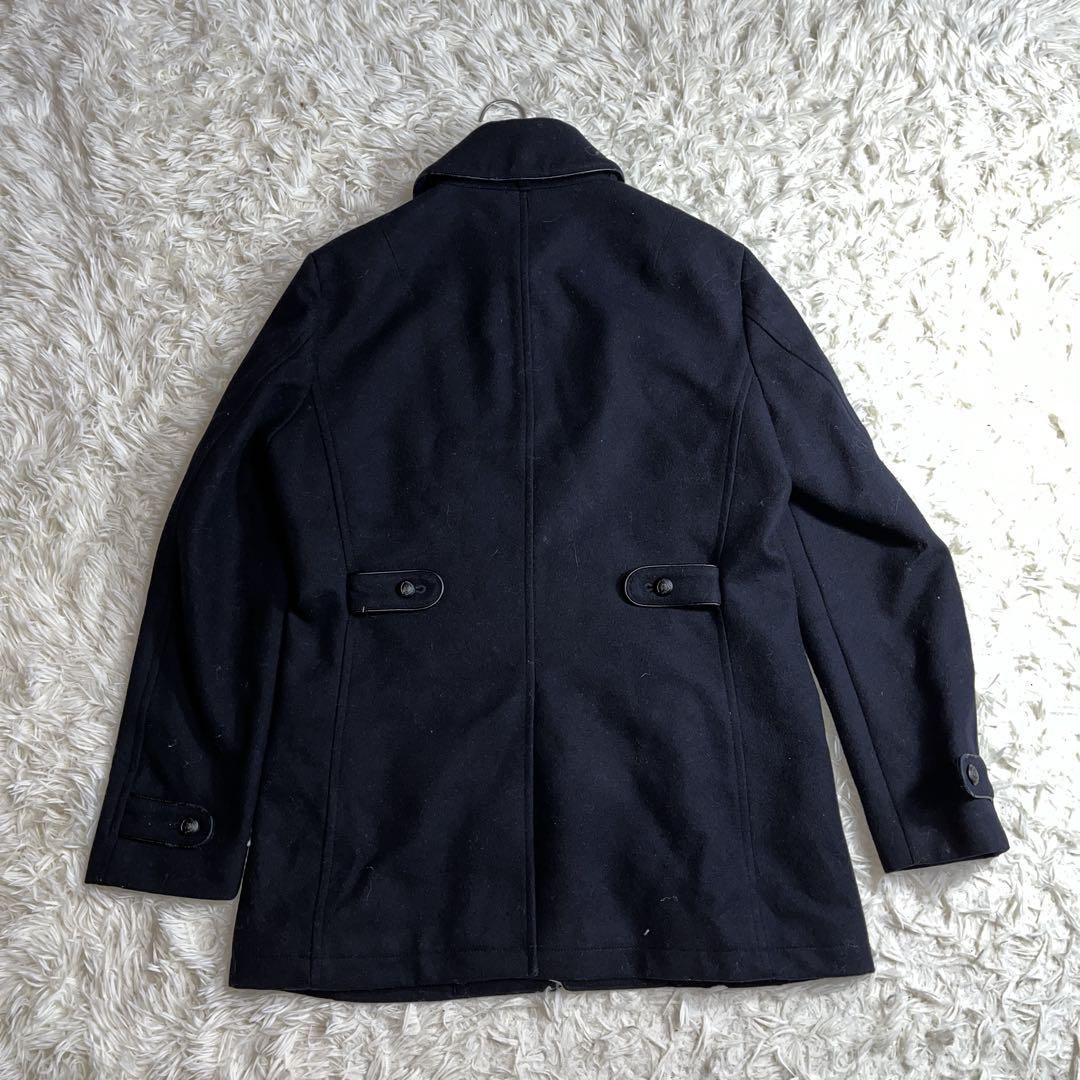 1024　STUTOSTEIN シュテットシュタインノーリーズ　コート　ブルゾン　黒　ブラック　カシミヤ混　ポケット表3裏1　メンズ　【L】