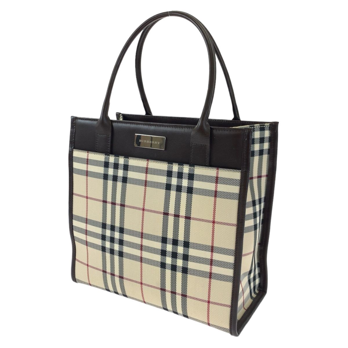 BURBERRY バーバリー トートバッグ レザー ブラウン 茶
