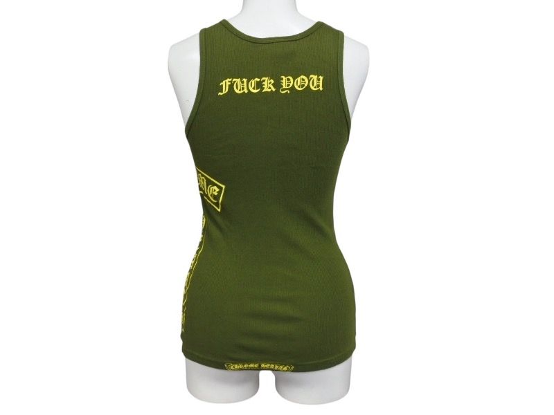 ［正規品］クロムハーツタンクトップ ホースシュー FUCK YOU クロムハーツタンクトップV16Fホースシュー FUCKYOUブラック