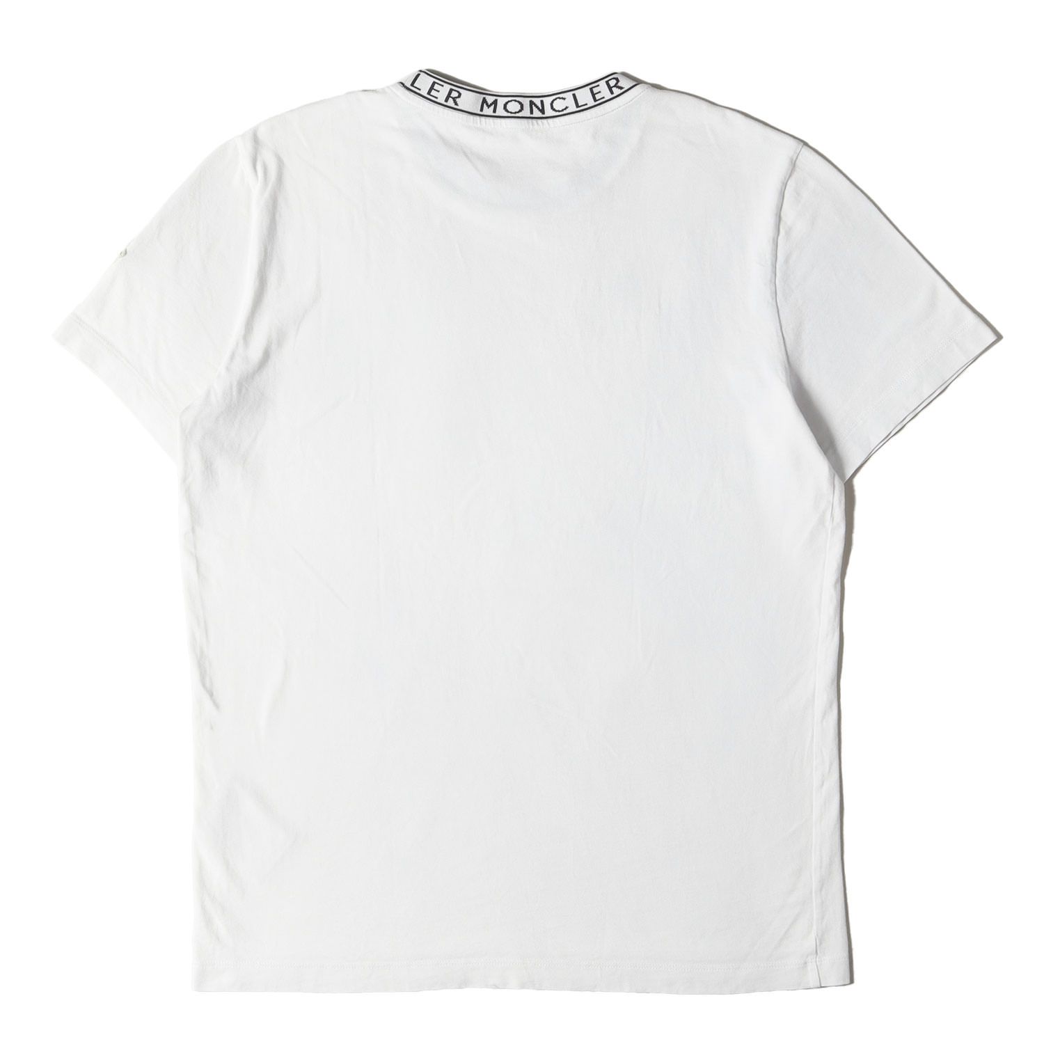 ★極美品★ MONCLER ロゴパッチ 半袖 Tシャツ 白サイズ M MONCLER モンクレール Tシャツ サイズ:L / 23SS アイコンパッチ